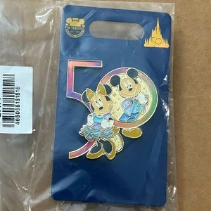 Disney Parks Walt Disney World 50th Anniversary Mickey and Minnie Disney Pin